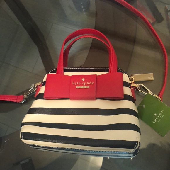 ショルダーバッグ JULIA STREET STRIPE MINI MAISE kate spade new york Julia Street Stripe Mini Maise Cross Body Bag